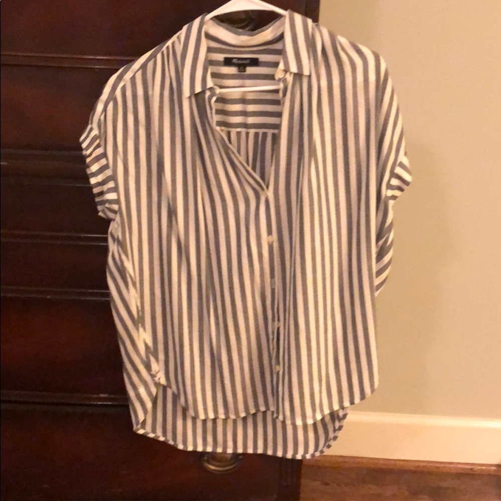 Madewell central striped shirt